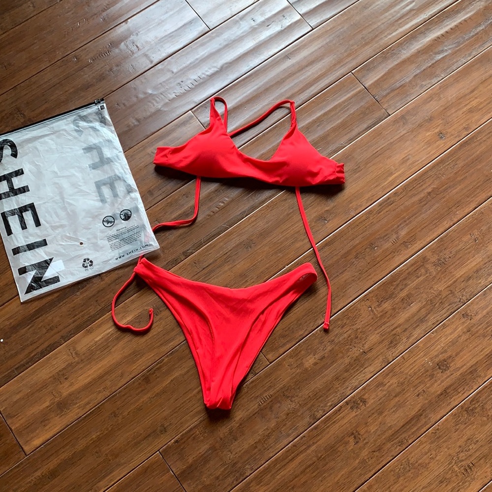 Red shein bikini